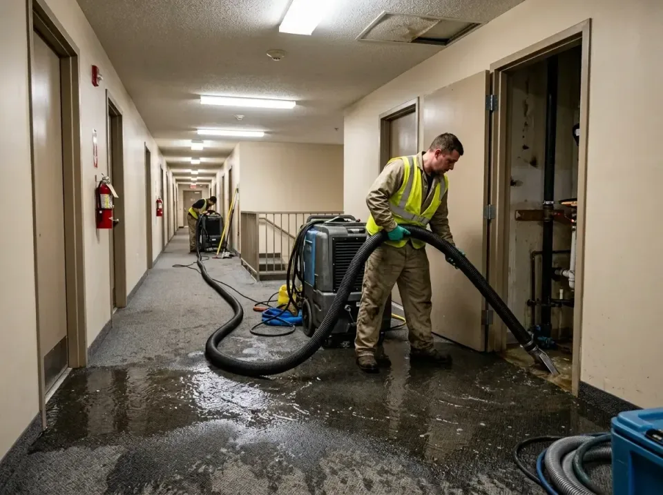 multi-unit-apartment-hallway-f-005 — frequently asked questions, Emergency Burst Pipe Water Extraction & Removal in Martinsb…